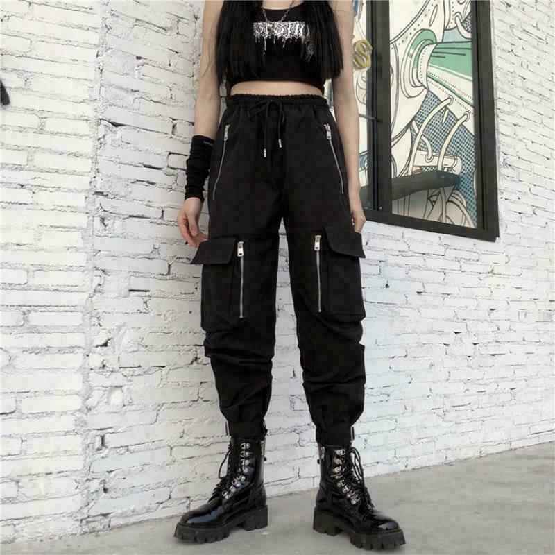 aesthetic clothes style & 8211 big pockets punk pants 1473