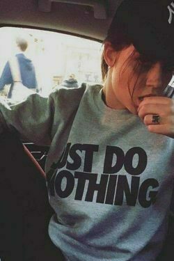 aesthetic style trend & 8211 just do nothing sweatshirt 4359