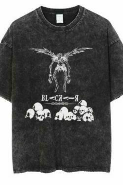 anime hunter y2k t shirt oversized japanese streetwear 8686