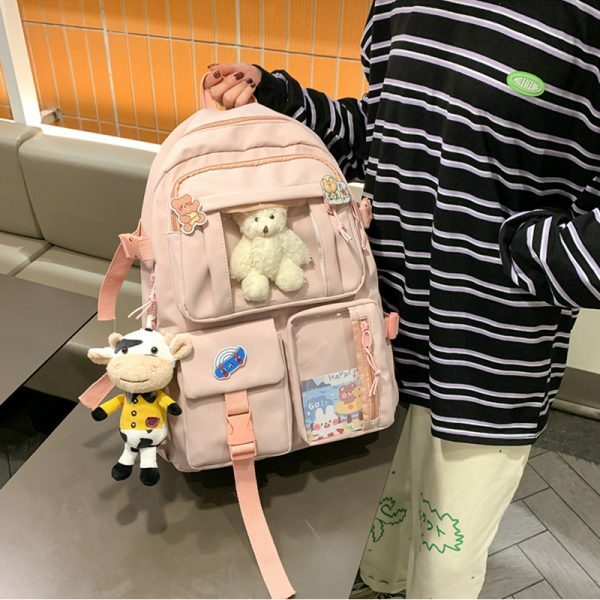 back to school & 8211 backpacks for school teens girls boys women men & 8211 fashion women backpack large capacity cute waterproof nylon female schoolbag college lady laptop backpacks kawaii girl book ba