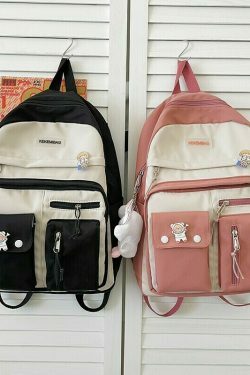 back to school & 8211 backpacks for school teens girls boys women men & 8211 korean style fashion school bag for women nylon casual solid color women& 8217s backpacks large capacity multi pocket school b