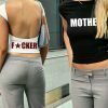 backless short sleeve white y2k clothes crop top women aesthetic summer t shirts sexy letter goth fairy grunge cut out emo & 8211 t shirts 1841