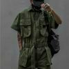 black cargo pants men& 8217s overall jumpsuit & 8211 japanese streetwear techwear 8903