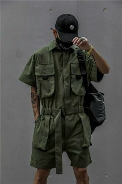 black cargo pants men& 8217s overall jumpsuit & 8211 japanese streetwear techwear 8903