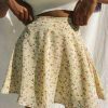 boho floral print high waist pleated skirt & 8211 summer party mini skirt for women 4294