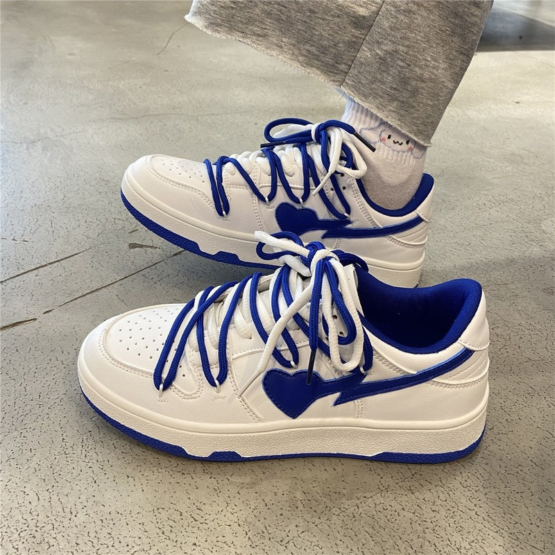 cute sneaker original women blue love designer classic breathable canvas casual sneakers female outdoor walk tennis little white shoes & 8211 women& 8217s vulcanize shoes 6380