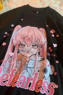 oversized t shirt y2k anime tops girls kawaii short sleeve t shirts vintage clothing pulovers fairy grunge female clothing 2208