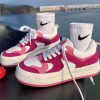 pink kawaii platform sneakers for girls and women 4129