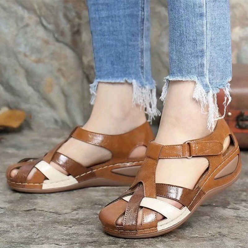 women sandals mix color heels sandals summer shoes woman gladiator wedges chaussures femme casual chalas mujer platform shoes 2167