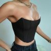 y2k aesthetic bustiers corsets off shoulder crop tops 5740