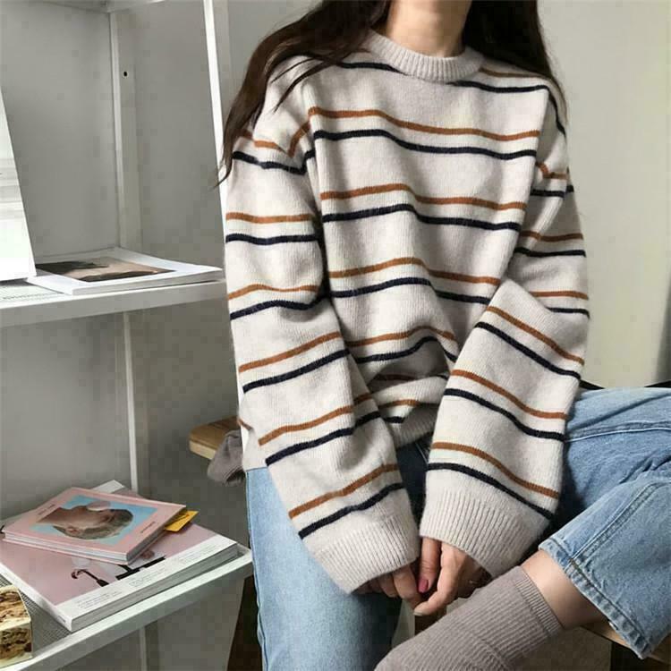 y2k aesthetic fashion & 8211 soft autumn knitted sweater 1857