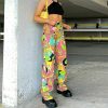 y2k aesthetic outfits & 8211 y2k aesthetic clothing vintage & 8211 y2k floral print designed joggers sexy skinny jeans pants 3694