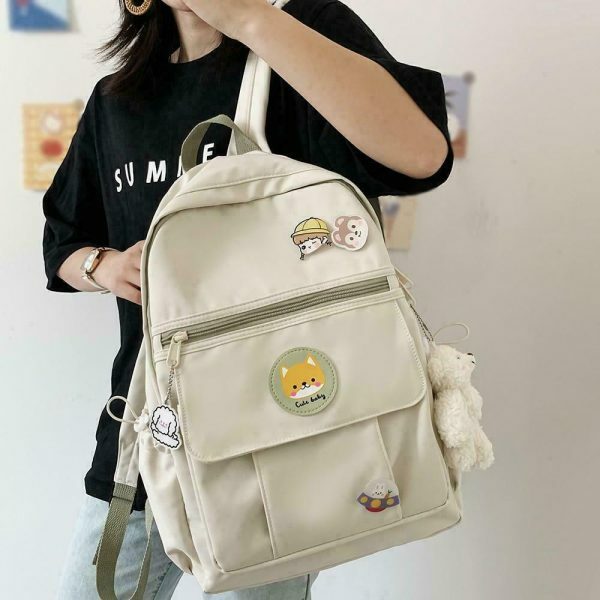 y2k aesthetic outfits fashion grunge clothing & 8211 vintage style & 8211 kawaii cute nylon backpack 4081