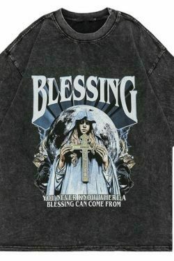 y2k blessing t shirt & 8211 stylish graphic print tee for fashion enthusiasts 4822