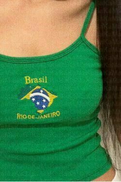 y2k brazil soccer jersey crop top 3827