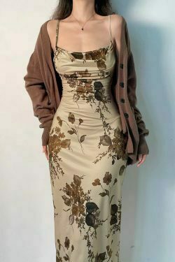 y2k floral print maxi dress & 8211 backless straps elegant party dress 8335