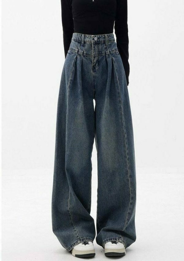 y2k vintage high waist baggy jeans for women & 8211 lk05 8104