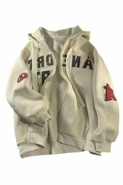 y2k vintage retro zip up hoodies & 8211 casual fashion for a nostalgic look 1316