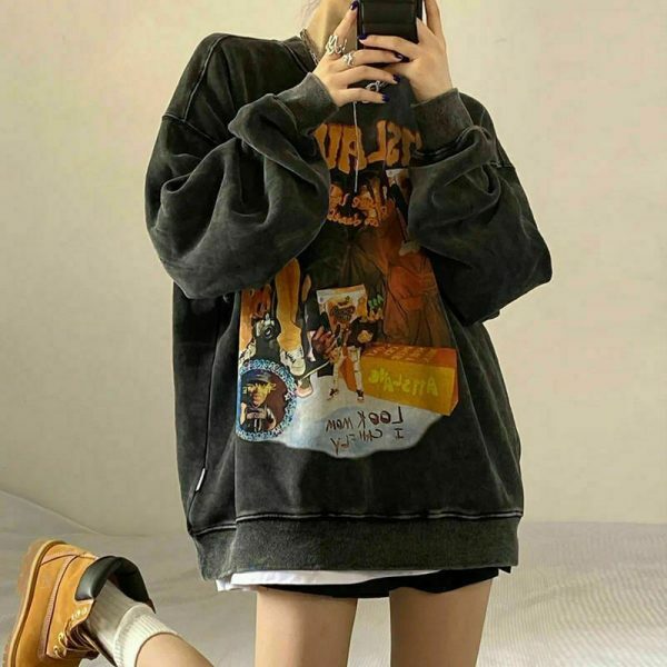 y2kaesthetic vintage grunge hoodies women y2k harajuku sweatshirt o neck oversized hip hop pullover female velvet streetwear korean & 8211 hoodies & 038 sweatshirts 3344