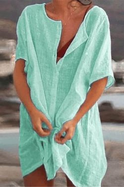 beach womens swimsuit cover up swimwear tunic dress  a casual mini beachwear affair for your radiant summer escapade qx56w