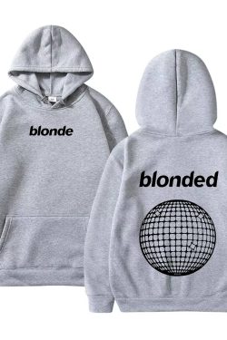 blonde hoodie streetwear hoodie blonded hoodie y2k hoodie aesthetic sweatshirt words on back hoodie music hoodie gifts for friends jtyek