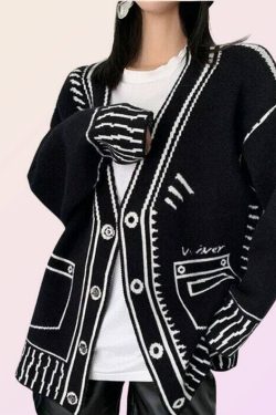 graffiti print cardigan y2k loose sweater long sleeves cardigan fall cardigan winter sweater knitted cardigan oversized cardigan lq9eb