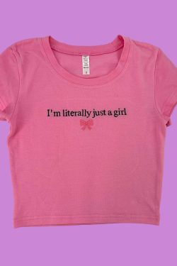 im literally just a girl bow baby tee vypp9