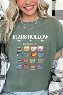 stars hollow comfort colors shirt lukes coffee mug shirt founded 1779 vintage style stars hollow shirt lukes diner shirt ls789 efgom