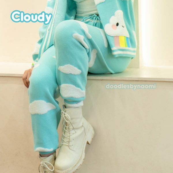 sweater weather sweatpants cloud sweatpants cute sweatpants kawaii apparel please read description sv4km