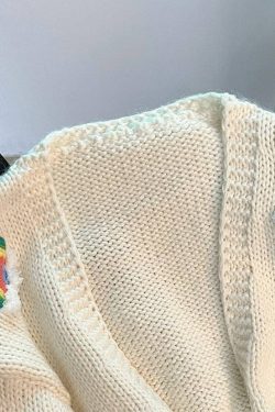 women oversized cardigan handmade crochet rainbow knit cardigan cute rainbow sweater cardigan warm cardigan cozy casual cardigan twx53